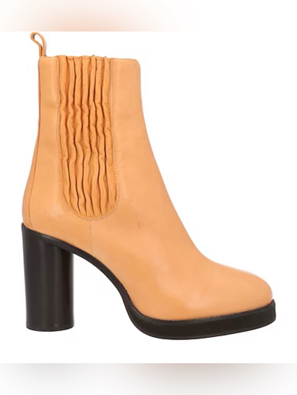Isabel Marant Leather Lilde Platform Chelsea Heel Boots, Women’s Size 40